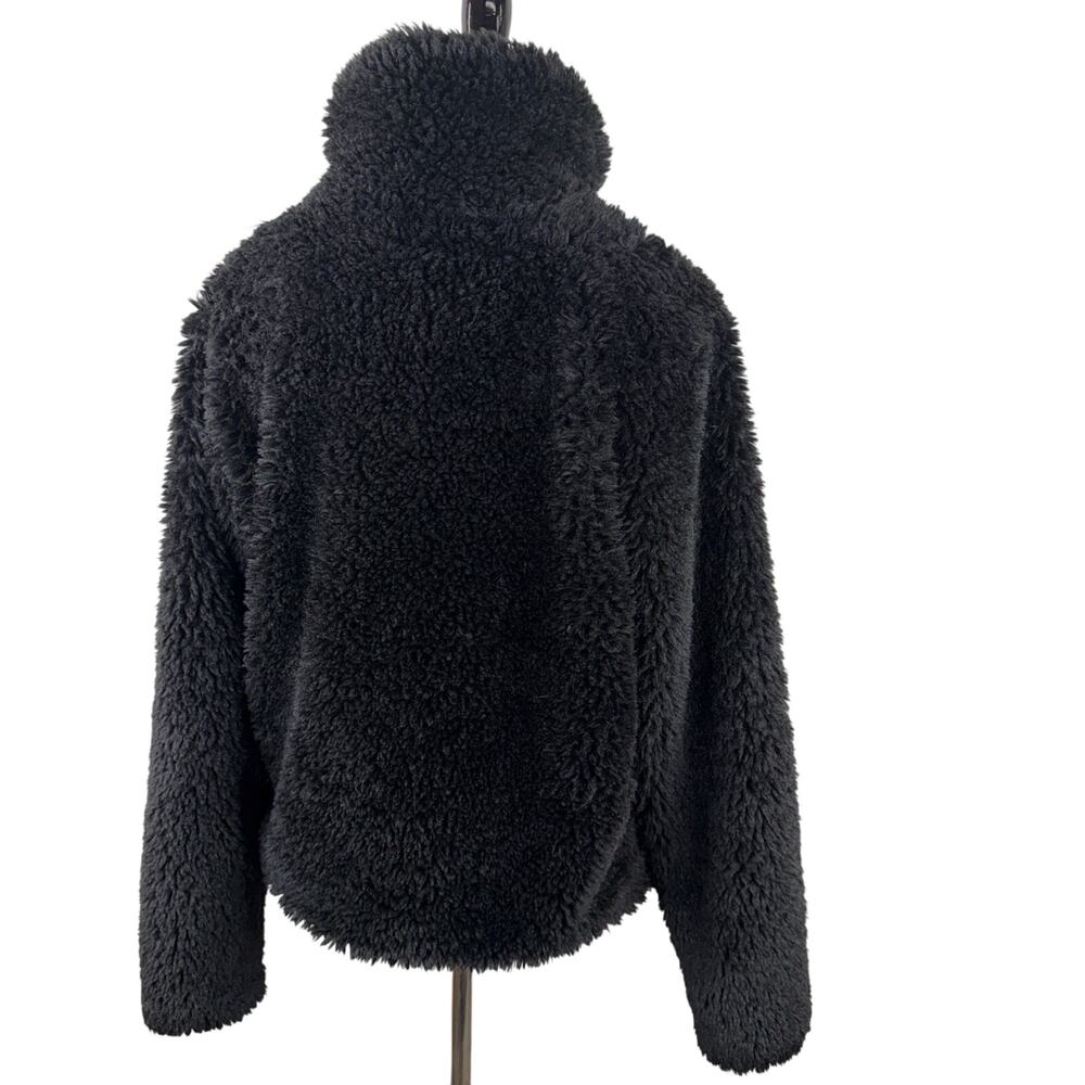 Cynthia Rowley Fitness Women's Black Sherpa Jacket Size Medium - Picture 5 of 8